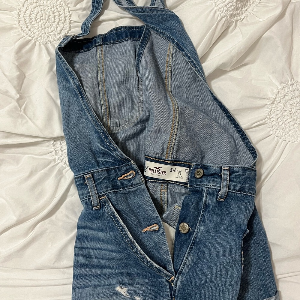 Small Hollister Jean Shorts Overalls